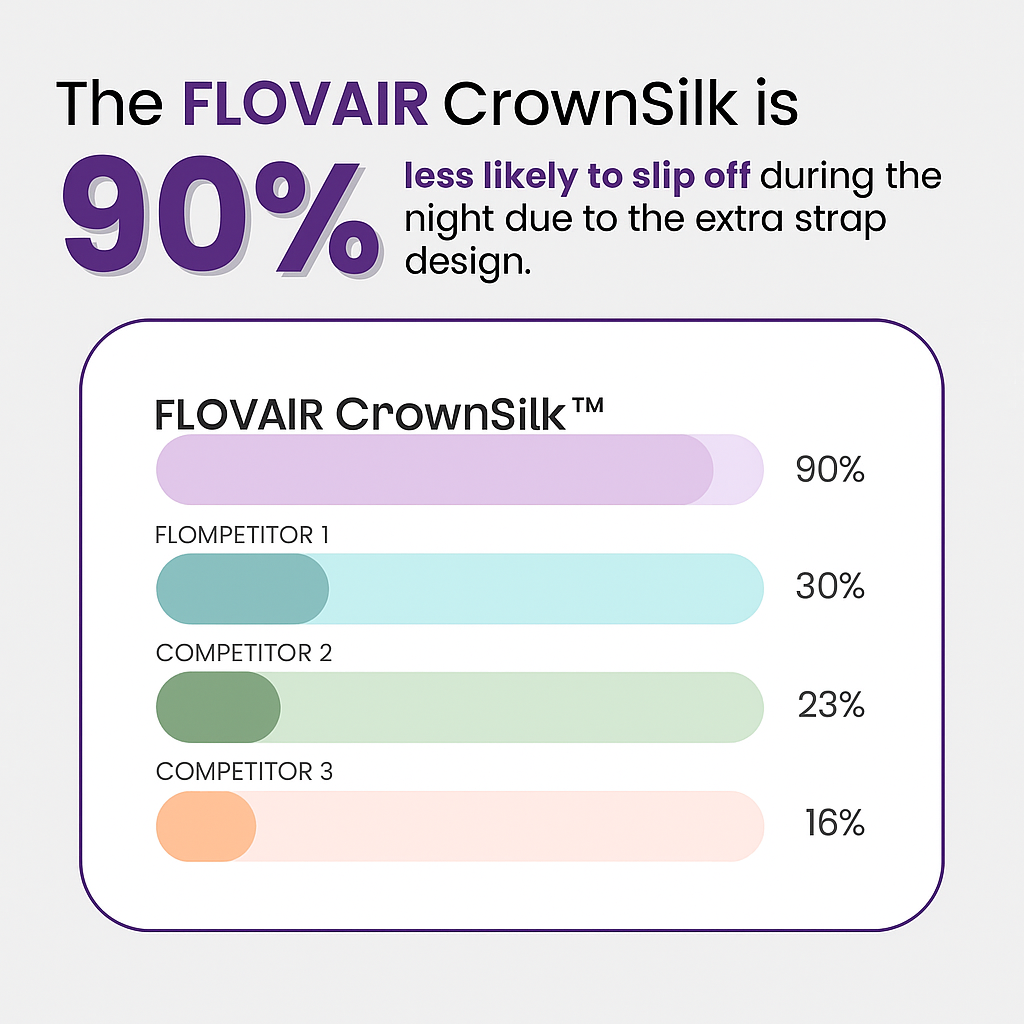 FLOVAIR CrownSilk™ – Bonnet de Nuit Premium en Satin