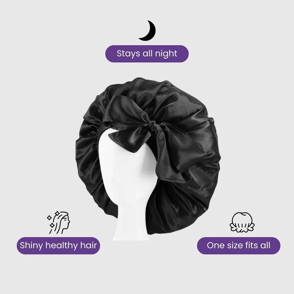 FLOVAIR CrownSilk™ – Bonnet de Nuit Premium en Satin