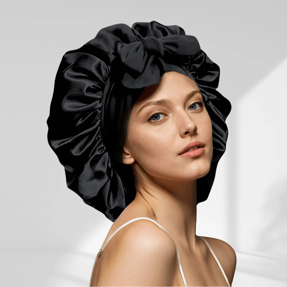 FLOVAIR CrownSilk™ – Bonnet de Nuit Premium en Satin