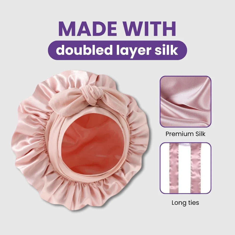 FLOVAIR CrownSilk™ – Bonnet de Nuit Premium en Satin